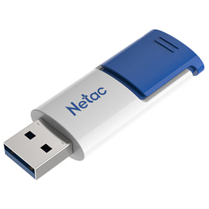 Drives Flash Pen: Netac U182 USB3 Flash Drive 32GB UFD Retractable Blue/White