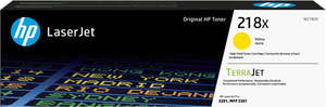 Printer Consumables: HP 218X High Yield Yellow Original LaserJet Toner Cartridge