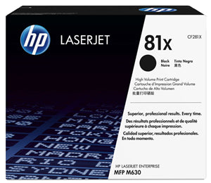 Printer Consumables: HP 81X Black High Yield Toner
