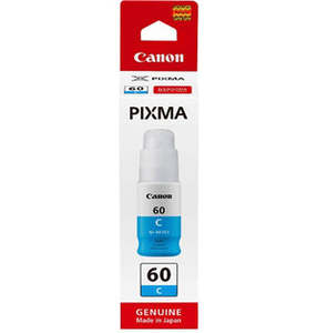 Printer Consumables: Canon GI60C Cyan Pixma Endurance Ink Bottle