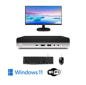 24 Hour Specials: PC Combo Deal HP ProDesk G5 Mini PC i5-9500T 16GB RAM 256GB SSD Windows 11 Pro +22" Monitor