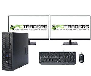 Multitasker Business Setup - HP 800 G2 SFF Ex Lease Desktop PC i5 6th Gen 16GB 1&hellip;
