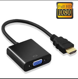 Pctraders Collection: HD 1080P HDMI To VGA Cable Converter With Audio Power Supply HDMI Male To VGA Female Converter Adapter for Tablet Laptop PC TV