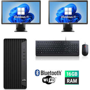Dual Screen Combo 2X 22" LCD HP ProDesk 600 G6 SFF Ex-Lease intel i5-10th Gen Tu&hellip;