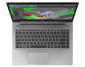 HP ZBook 14 Ex lease Laptop i7-8565U 16GB RAM 256GB SSD 14" Windows 11 Pro