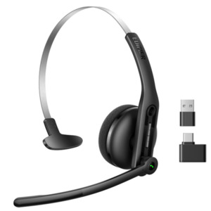 Pctraders Collection: Edifier CC300 Wireless Mono On-Ear Headset with Boom Microphone - Black