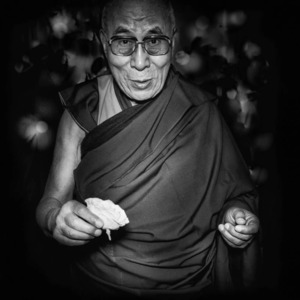 Products: Tenzin Gyatso His Holiness The 14th Dalai Lama Lightbox - Peace In 10,000 Hands