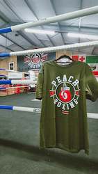 Merchandise: Peach Boxing Tshirt Khaki