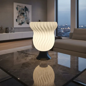 Products: Tress Contemporary Table Lamp – Luxury Light, Flowing Form