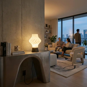 Products: Sandy Modern Table Lamp - Organic Design for Elegant Spaces