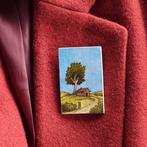 Mini-Bob: House on Hill - Pea Sea Art