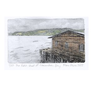 Products: The First Shed of Macandrew Bay' - Pea Sea Art