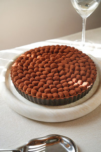 Products: Double Chocolate & Caramel Tart PEBBLES BAKERY
