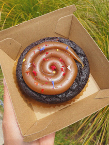 Products: GF Vegan Dark Chocolate + Chilli Cake PEBBLES BAKERY