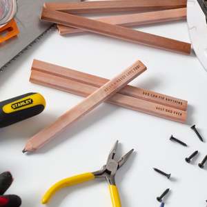Gifts Under 50: Custom Engraved Builders Pencils - Set of 3