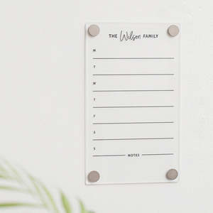 Personalised: Dry Erase Weekly Planner