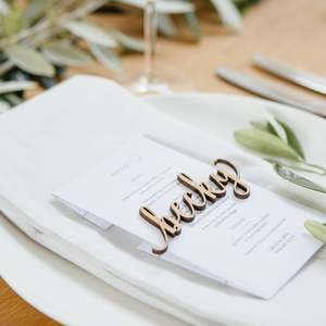 Wedding And Events: Cut Out Place Settings - Set of 5