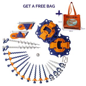 Lightweight Roll-Out Awning Bundle (PB27LW) • with Fix&Go Anchorplate XL