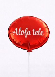 Samoan Celebration Foil Balloon – “Alofa tele” (10 inch)