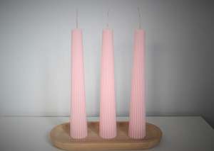 Candles: Ribbed Taper