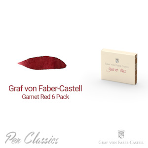 Graf von Faber-Castell Garnet Red Cartridge 6 Pack
