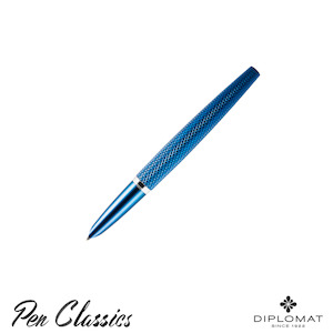 Diplomat Viper Fountain Pen Guilloche Blue