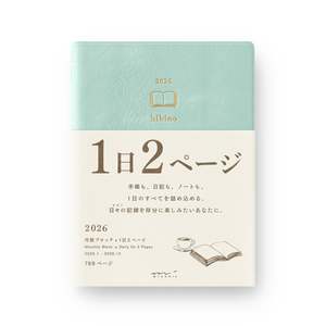 Midori 2026 Diary A6 Hibino Blue-Green