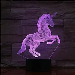 3d Lights With Speakers: 3D Light with Bluetooth Speaker - Unicorn