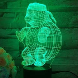3d Lights With Speakers: 3D Light with Bluetooth Speaker - Animals