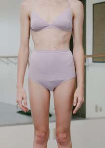 Baserange Highwaist Bell Pants (Sea Purple)