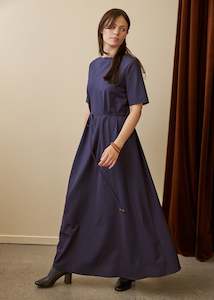 Tempo Dress (Oxford Plum Stripe)