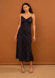 Midnight Forest Tartan: Ophelia Dress (Midnight Forest Tartan)