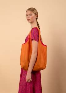 150 Or Under: Shopping Bag (Tangerine & Hot Pink)