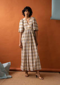 Mazzy Dress (Sandy Tartan)