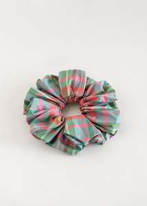 Silk Cotton Scrunchie (Gelato Tartan)