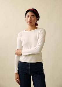 Buddy Long Sleeve Mini Tee (Off White)