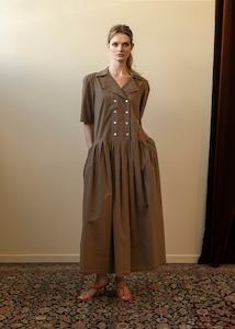 Sample Sale 11: Summer Iris Dress Brown (Sample)