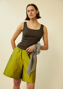 Delphine Shorts (Chartreuse)
