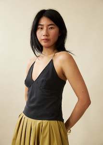 Roberta Singlet (Charcoal)