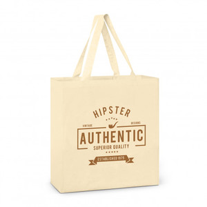 Cotton Tote Bag - Natural - Gusset Pens Online NZ