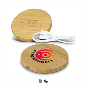 Bannockburn Bamboo Wireless Charger - Round Pens Online NZ