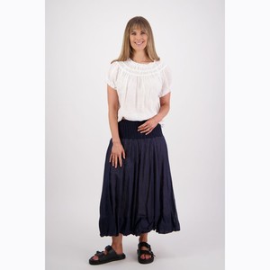Products: Briarwood - Sarah Ink Ramie Skirt - Peonies of Martinborough