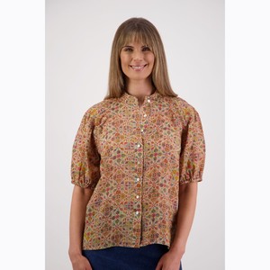 Products: Briarwood - Saint Little Leaf Ramie Shirt - Peonies of Martinborough
