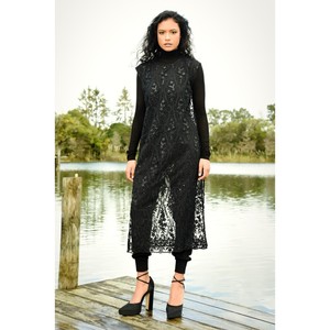 Curate - Lustre For Life Dress - Black - Peonies of Martinborough