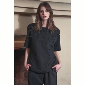 Trelise Cooper - The Glimmer End T-shirt - Black - Peonies of Martinborough