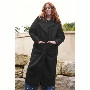 Products: Curate - Coming Up Cozy Coat - Black - Peonies of Martinborough