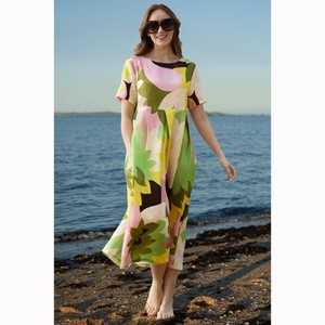 Curate - Straight Talk Dress - Floral - Peonies of Martinborough