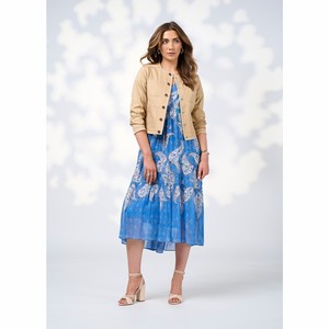 Products: Loobie's Story - Blair Jacket - Camel - Peonies of Martinborough