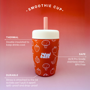 Drink Bottles: Pēpi Eats Stainless Steel Smoothie Cup