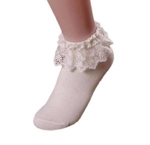 Jewellery: PINK LACE TOP SOCKS